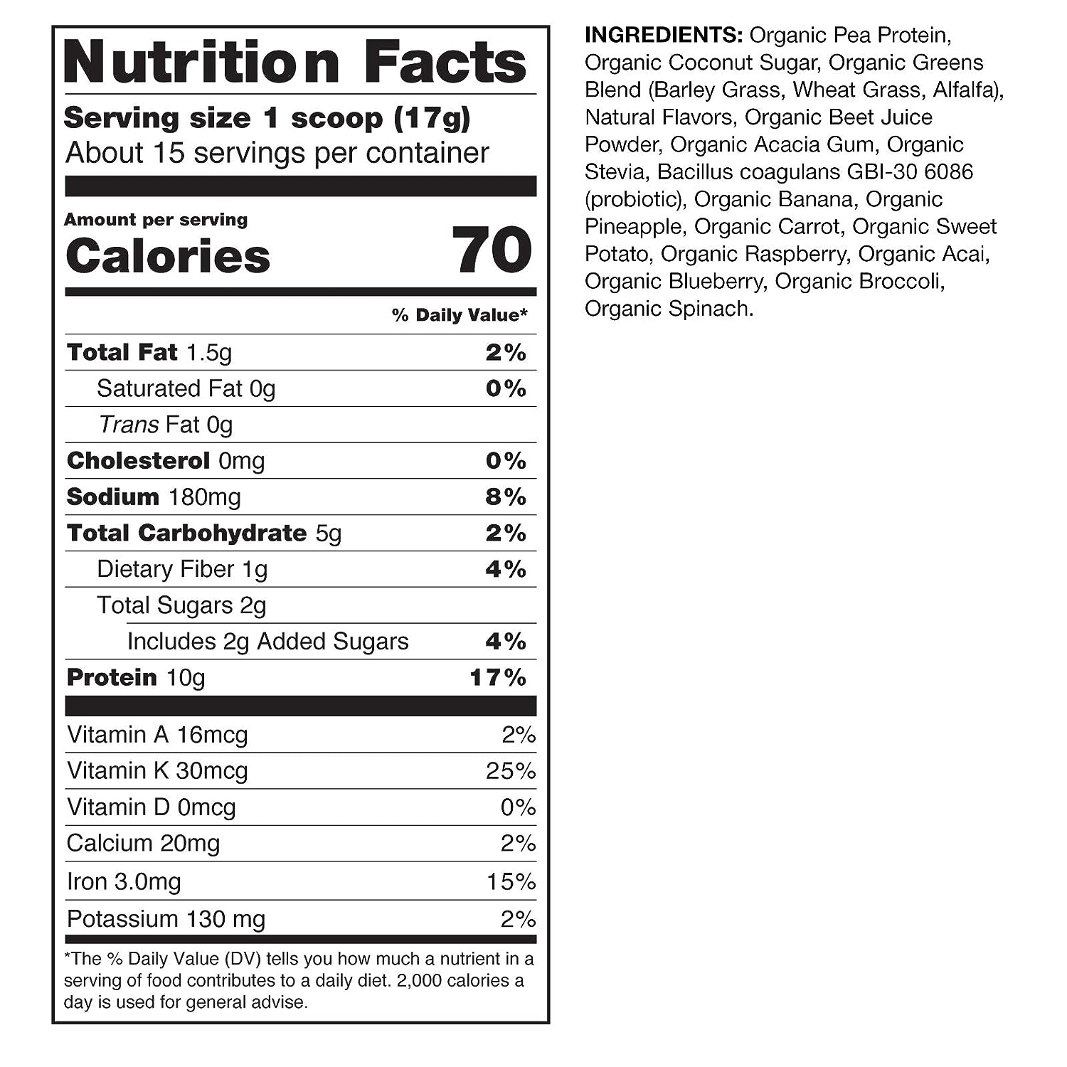 Amazing Grass Kidz Superfood: Organic Greens, Fruits, Veggies, Beet Root Powder & Probiotics for Healthy Kids, Outrageous Chocolate, 30 Servings, 6.35 Ounce (Pack of 1) - Image 2